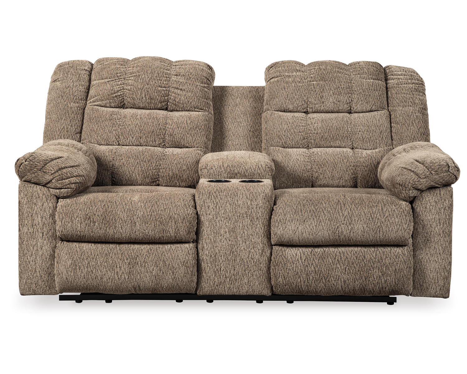 Workhorse Reclining Loveseat with Console