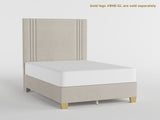 54" Beige Microfiber Platform Bed