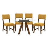 Aiden Collection Side Chair, Mustard