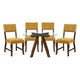 Aiden Collection Side Chair, Mustard