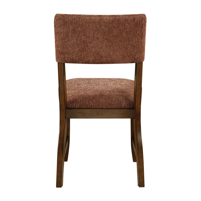Aiden Collection Side Chair, Rust