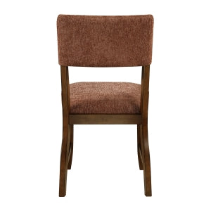 Aiden Collection Side Chair, Rust