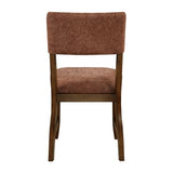 Aiden Collection Side Chair, Rust