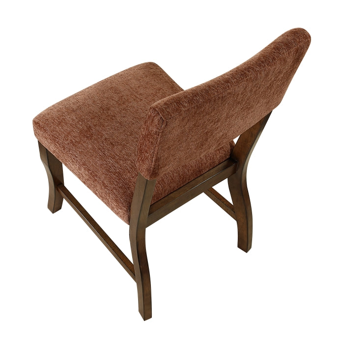 Aiden Collection Side Chair, Rust