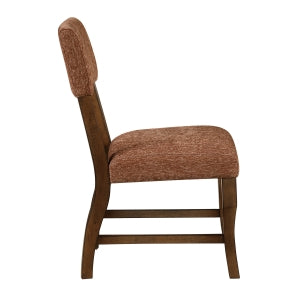 Aiden Collection Side Chair, Rust