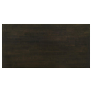 Juego de mesa de centro rectangular de 3 piezas Rachelle en color merlot intenso