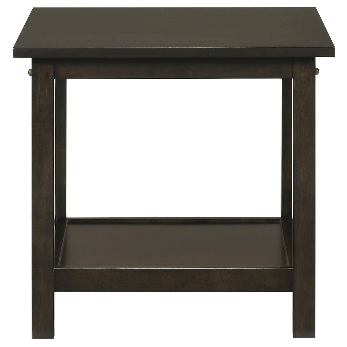 Juego de mesa de centro rectangular de 3 piezas Rachelle en color merlot intenso