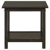 Juego de mesa de centro rectangular de 3 piezas Rachelle en color merlot intenso