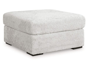 Otomana extragrande con acento de peluche