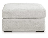Otomana extragrande con acento de peluche
