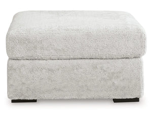 Otomana extragrande con acento de peluche
