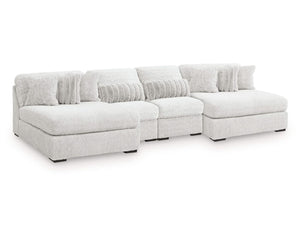 Cuddle Plush 4-Piece Sectional with Chaise