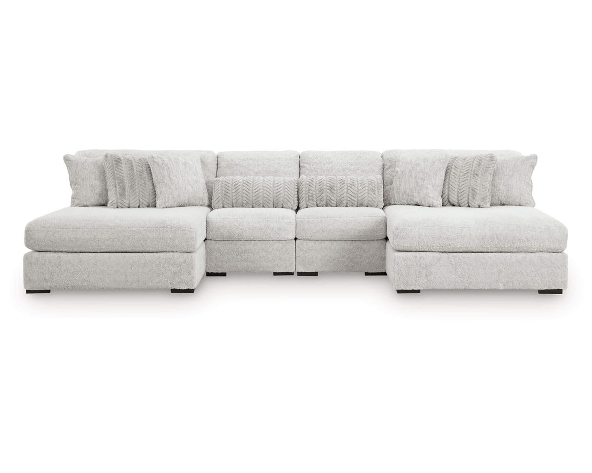 Cuddle Plush 4-Piece Sectional with Chaise