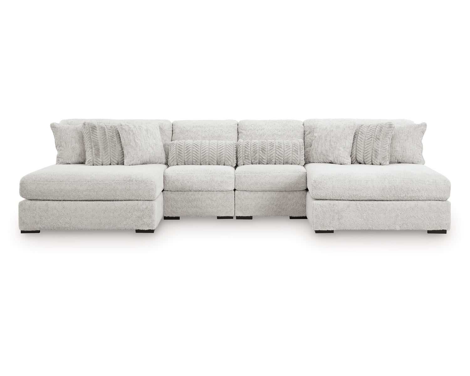 Cuddle Plush 4-Piece Sectional with Chaise