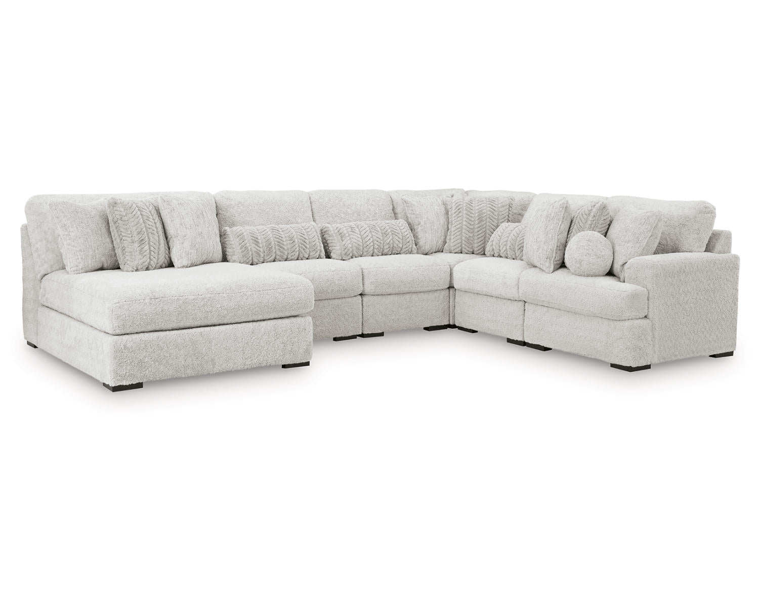Cuddle Plush 6-Piece Sectional with Chaise