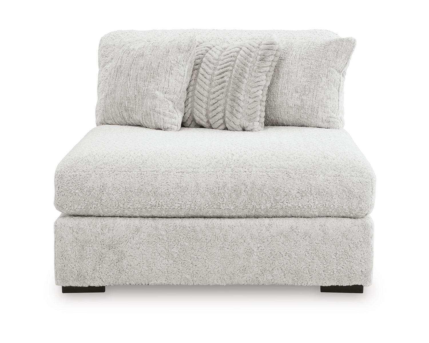 Cuddle Plush Oversized Armless Chaise