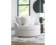 Cuddle Plush Oversized Swivel Accent Chair