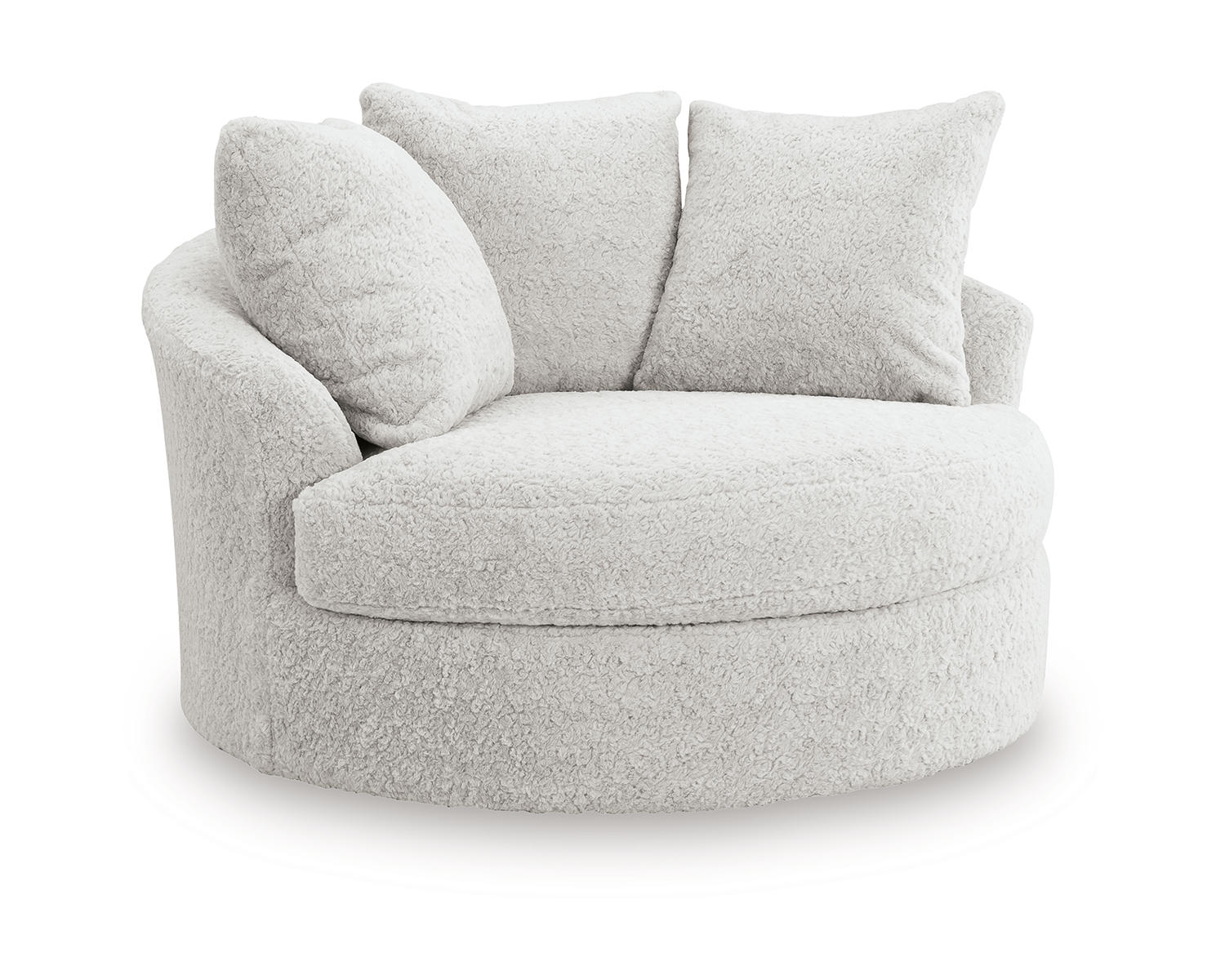 Cuddle Plush Oversized Swivel Accent Chair