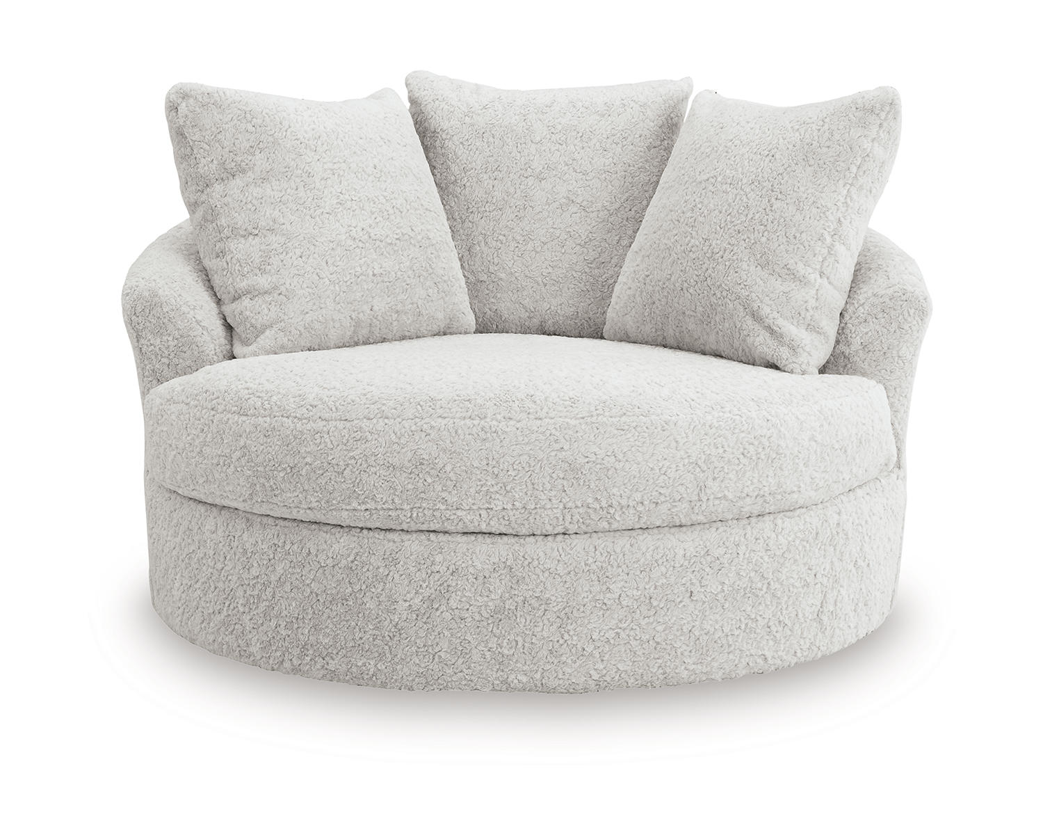 Cuddle Plush Oversized Swivel Accent Chair