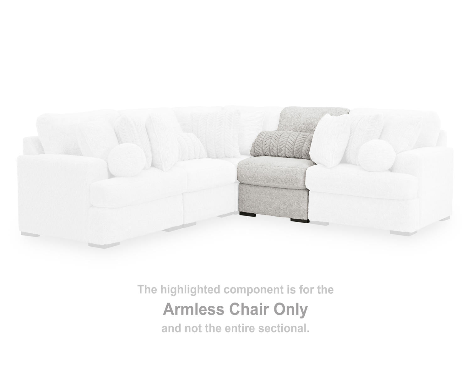 Cuddle Plush Armless Chair