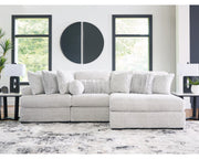 Cuddle Plush 3-Piece Sectional with Chaise