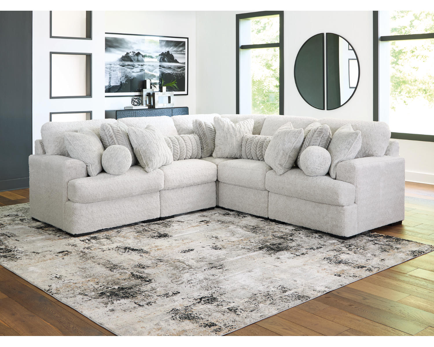 Cuddle Plush 5-Piece Sectional