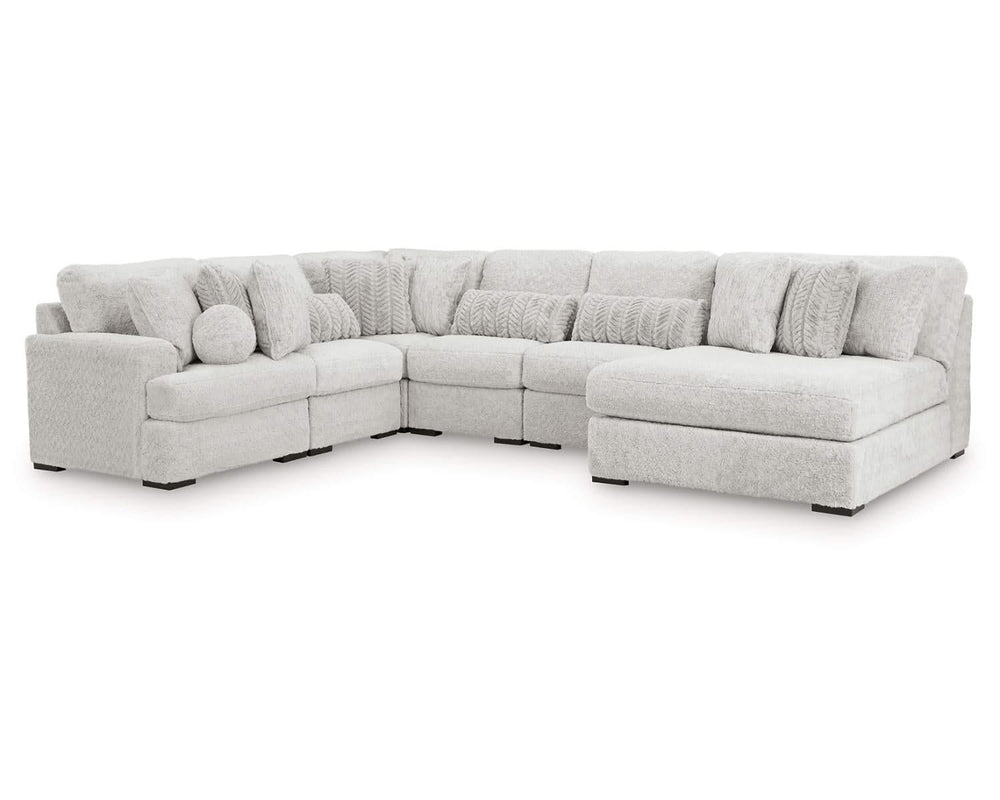 Cuddle Plush 6-Piece Sectional with Chaise