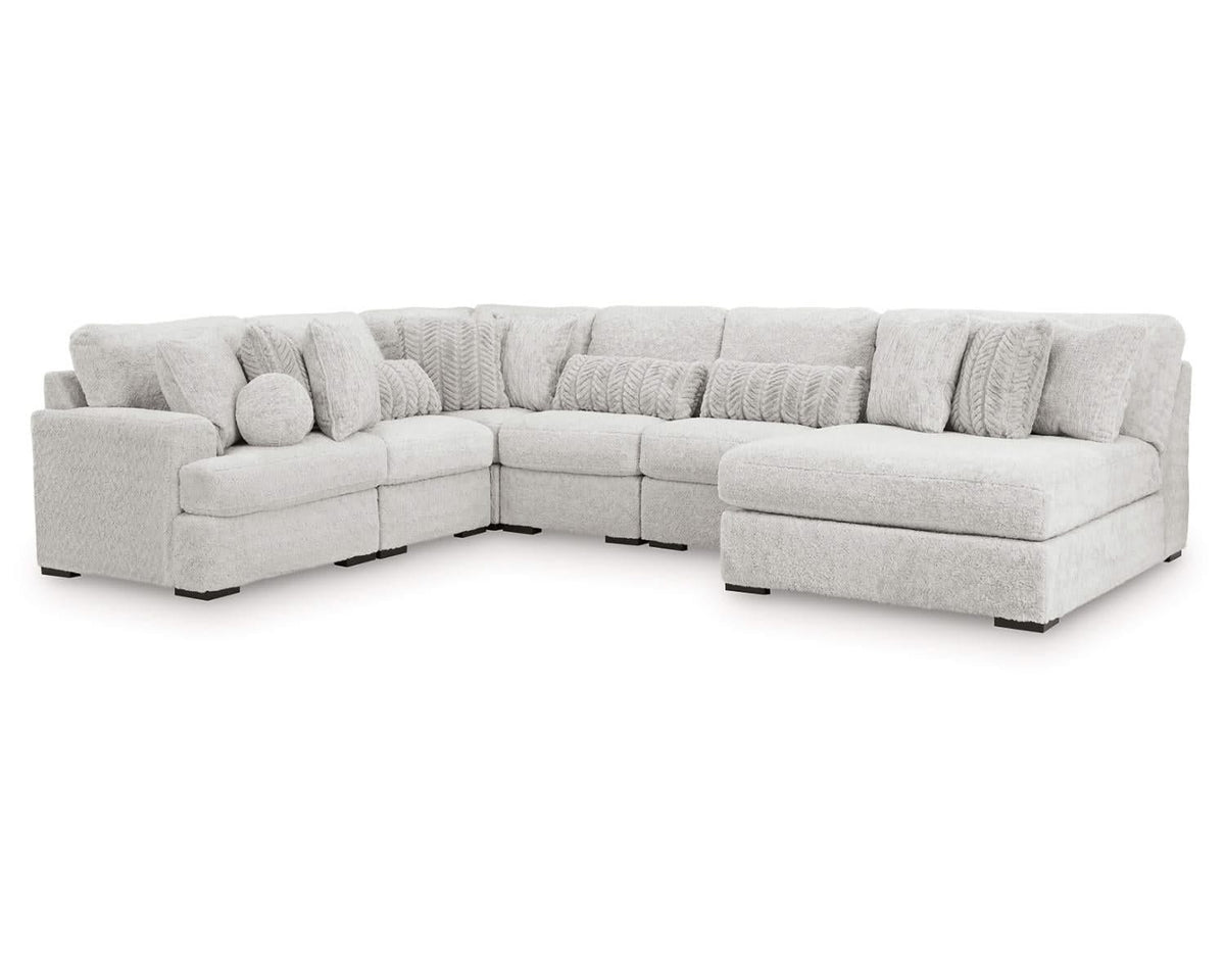 Cuddle Plush 6-Piece Sectional with Chaise