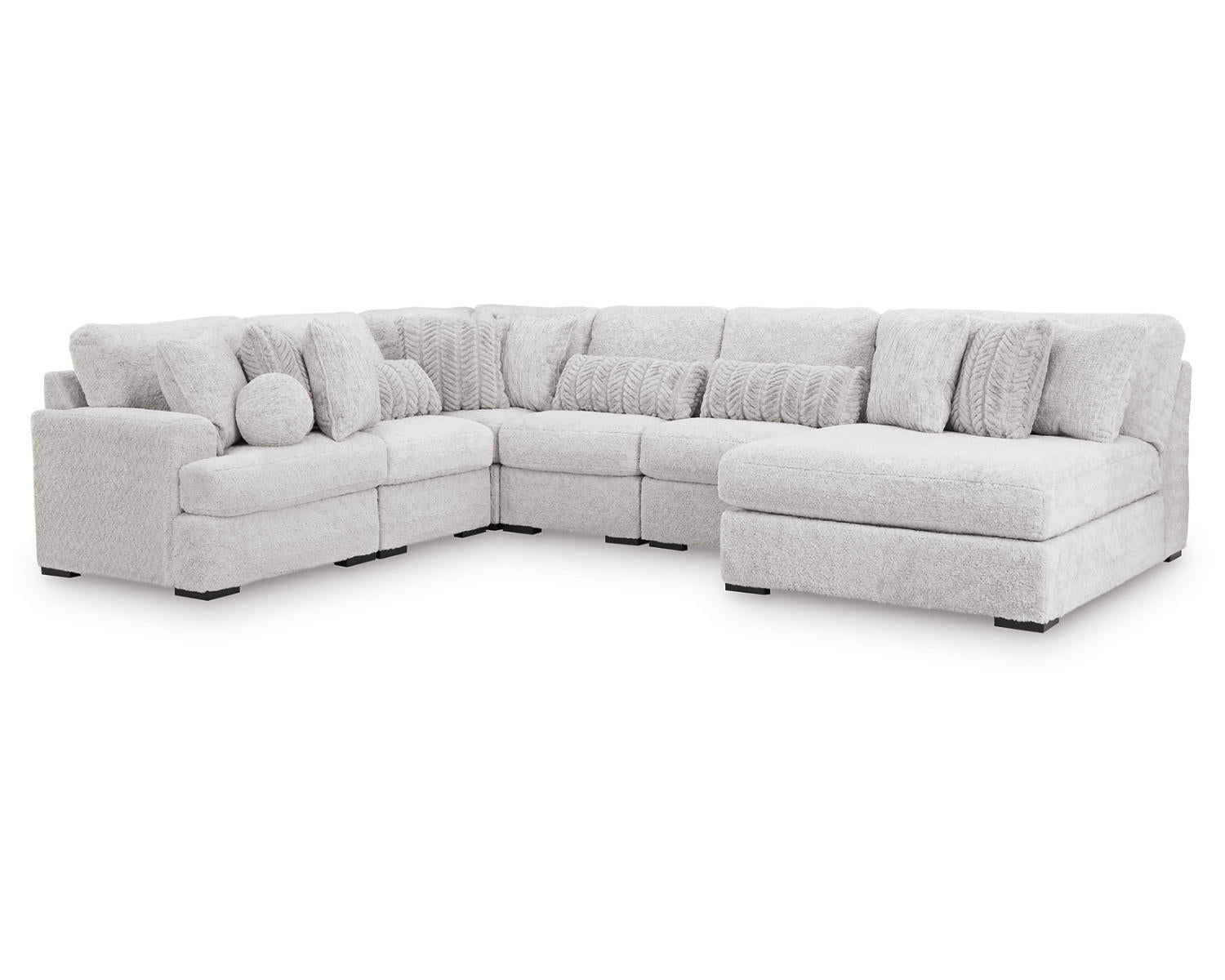Cuddle Plush 6-Piece Sectional with Chaise