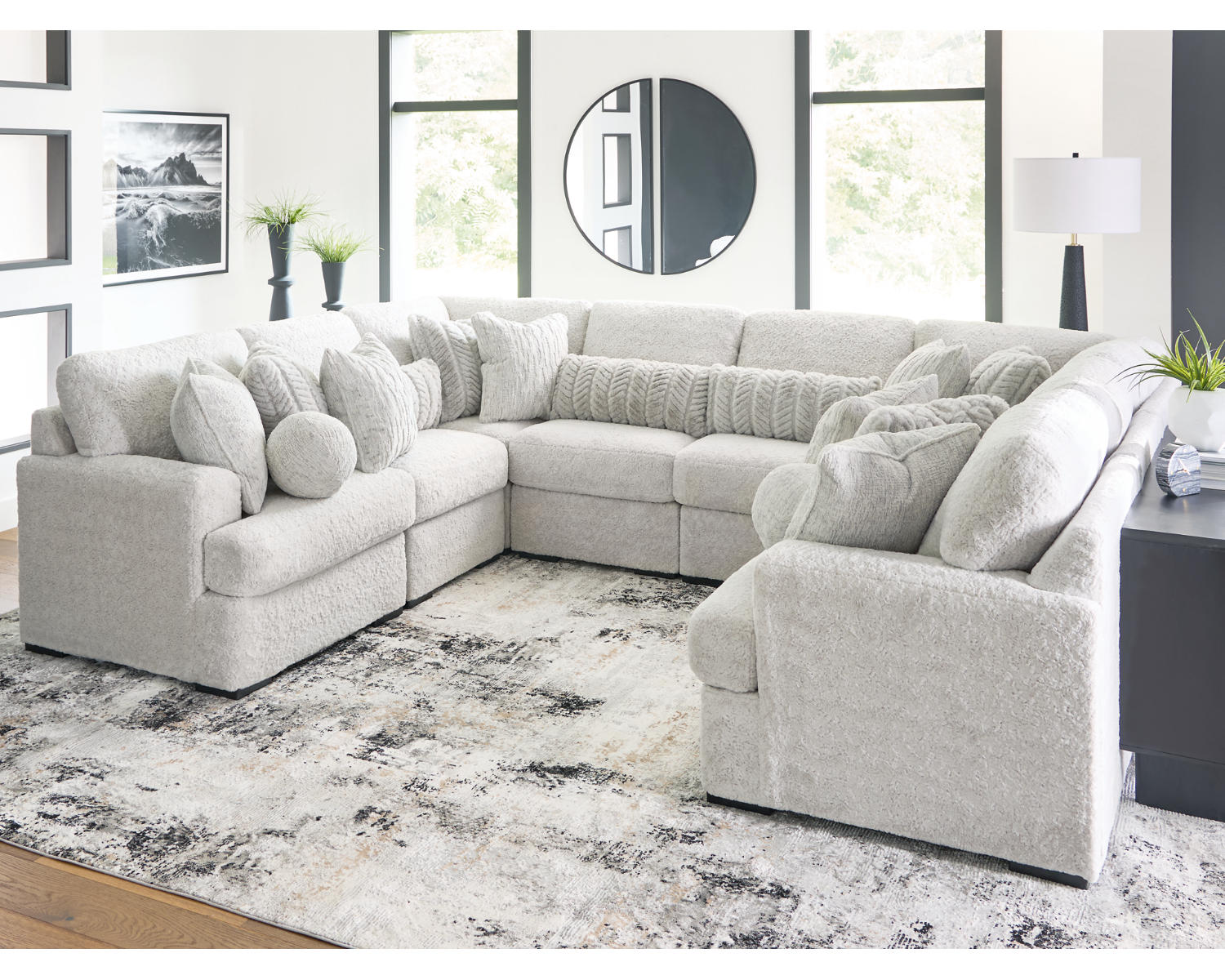 Cuddle Plush 8-Piece Sectional