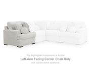 Cuddle Plush Left-Arm Facing Corner Chair