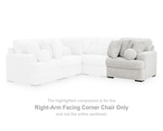 Cuddle Plush Right-Arm Facing Corner Chair