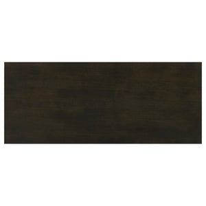 Consola de entrada Rachelle de madera de dos estantes en color merlot oscuro