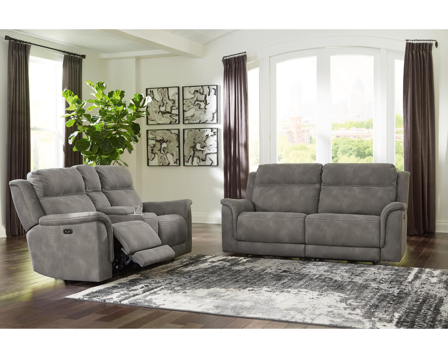 Next-Gen DuraPella Power Reclining Sofa and Loveseat