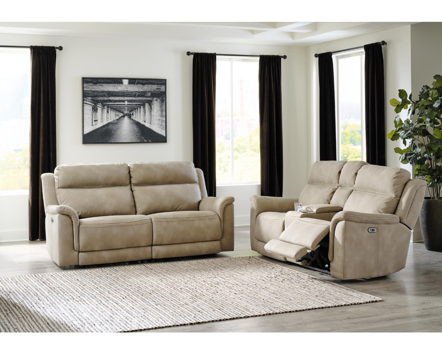 Next-Gen DuraPella Power Reclining Sofa and Loveseat