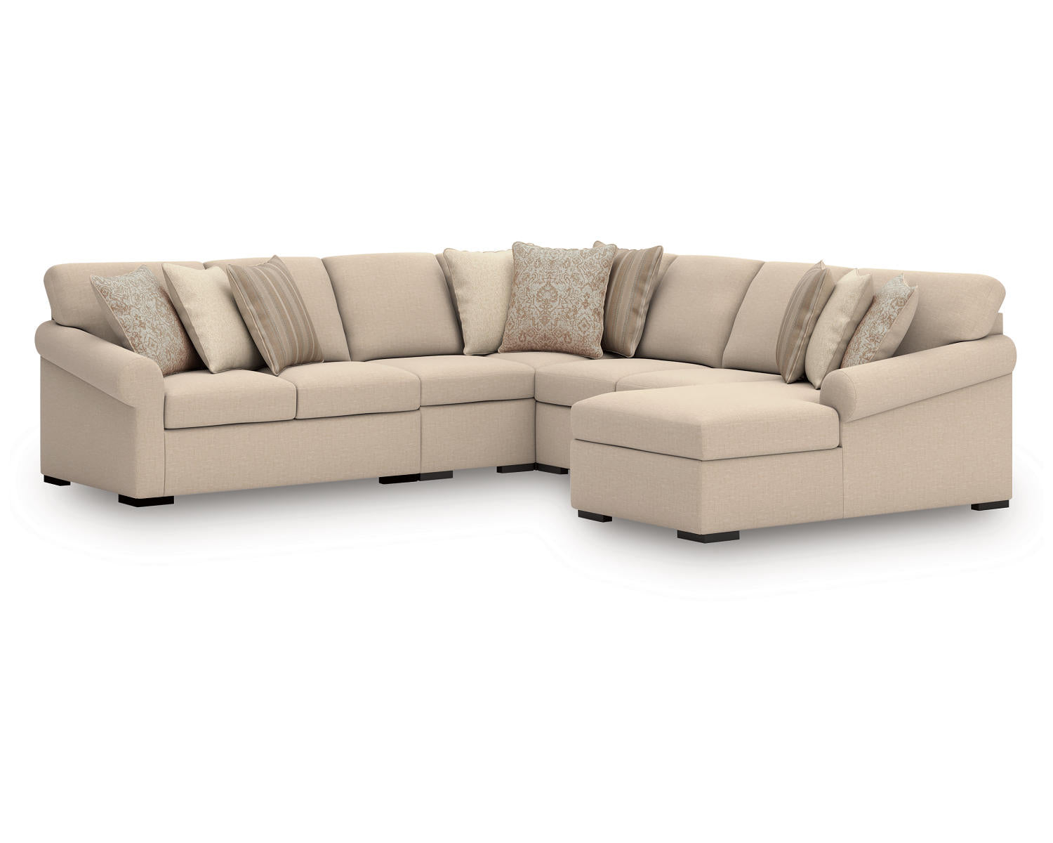 LadyMae 5-Piece Sectional with Chaise