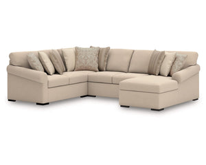 Seccional LadyMae de 4 piezas con chaise