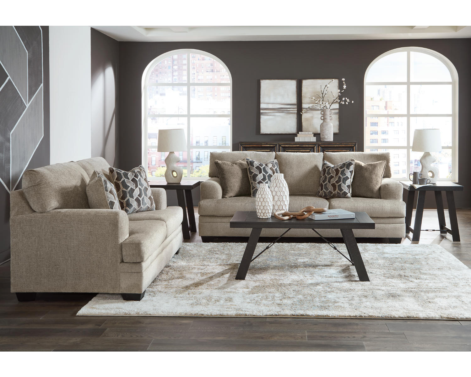 Stonemeade Sofa and Loveseat