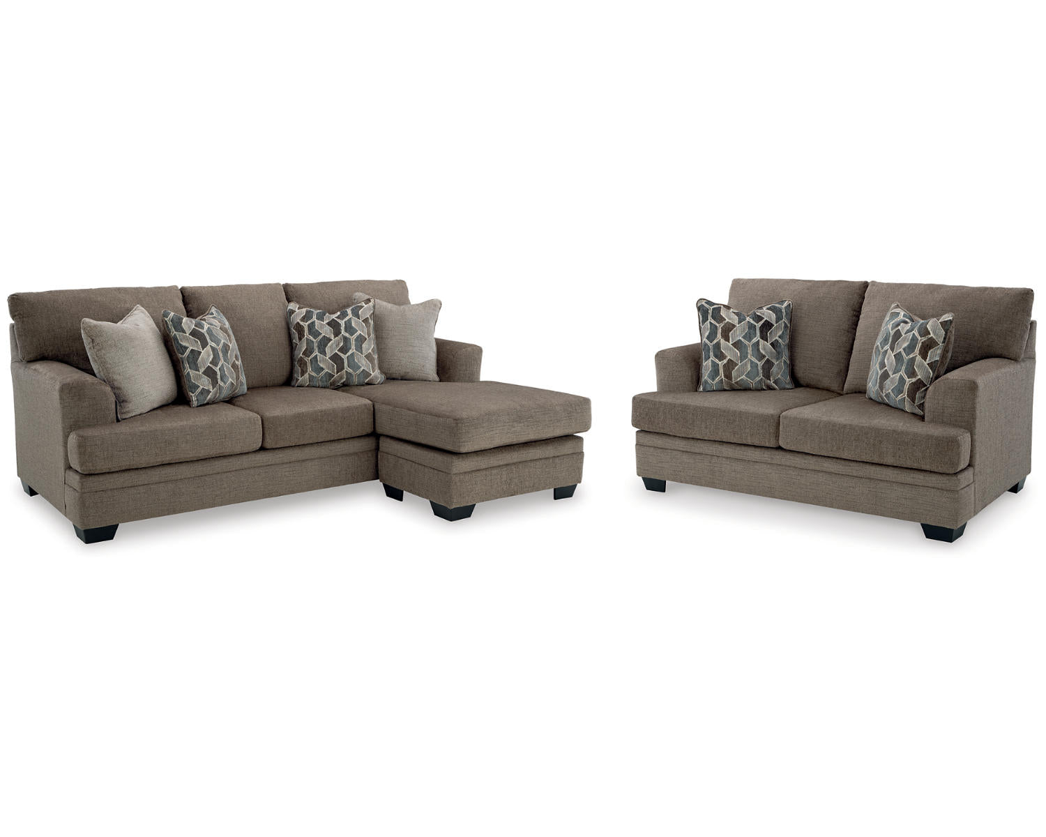 Stonemeade Sofa Chaise and Loveseat