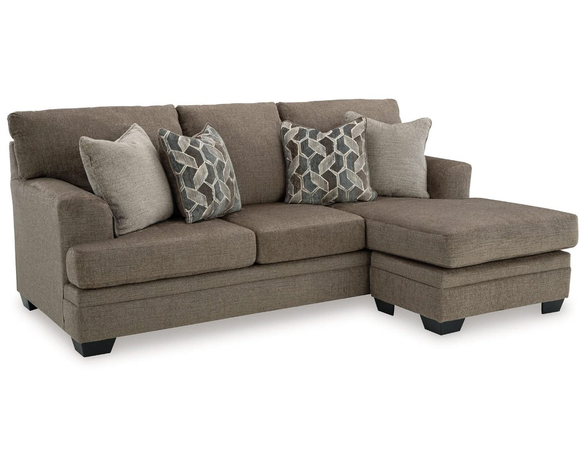 Sofá chaise longue Stonemeade, sillón extragrande y otomana