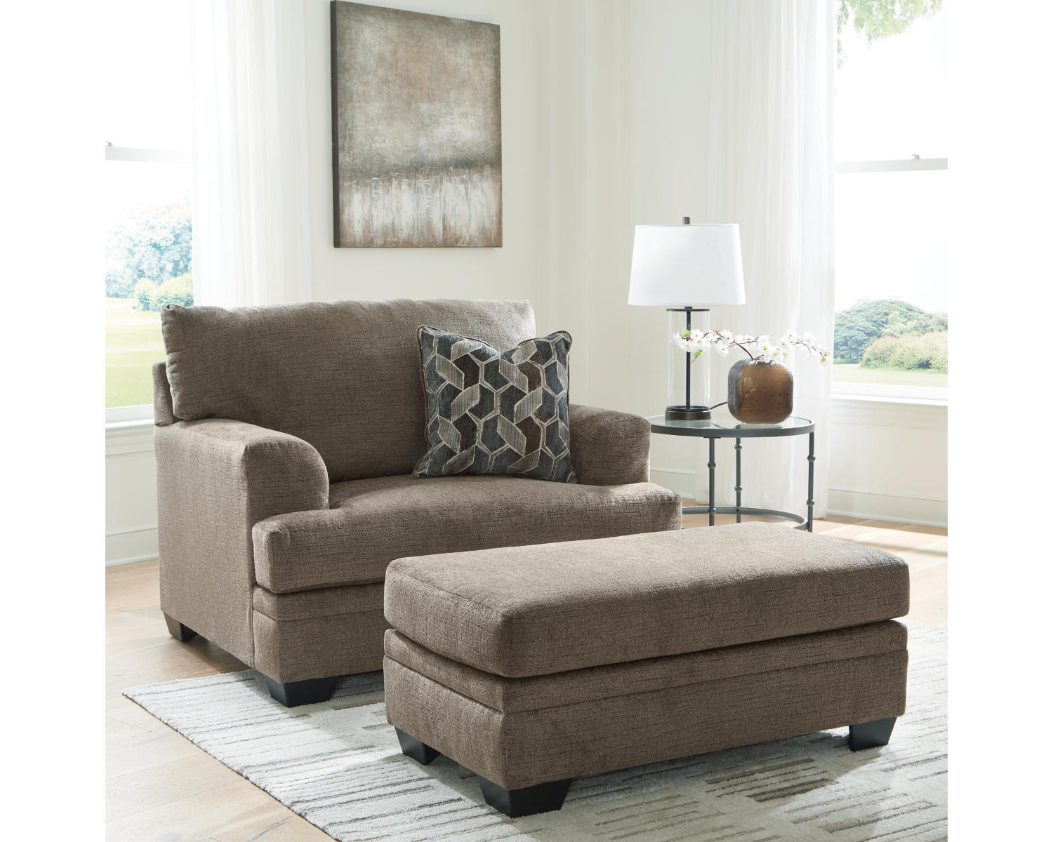 Stonemeade Oversized Chair and Ottoman