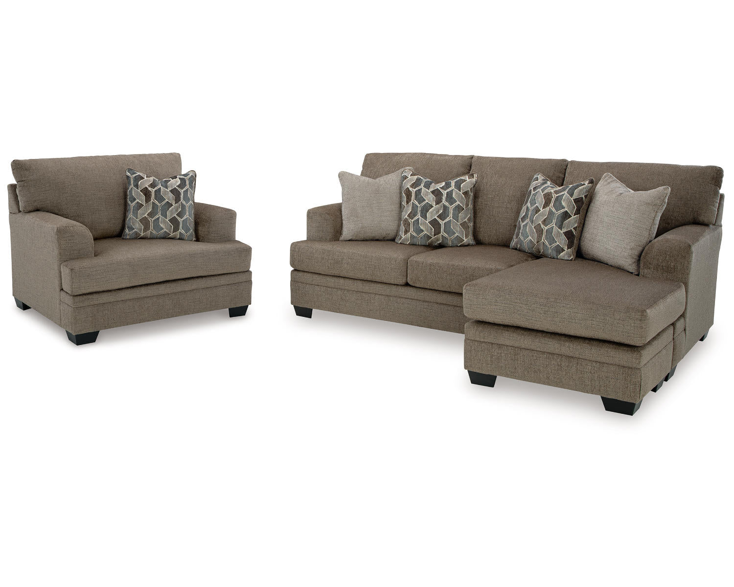 Stonemeade Sofa Chaise and Oversized Chair