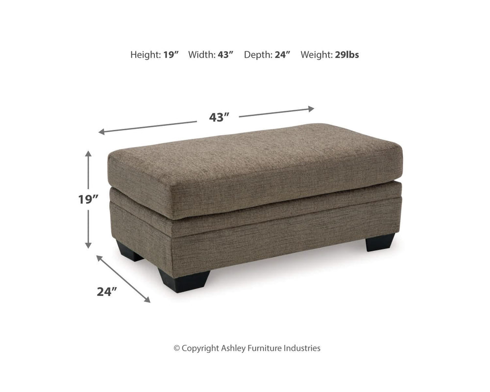 Sofá chaise longue Stonemeade, sillón extragrande y otomana