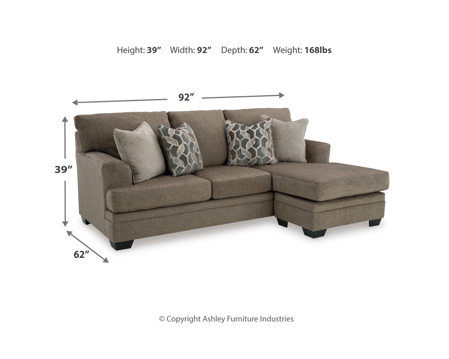 Stonemeade Sofa Chaise and Recliner