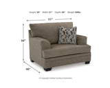 Sofá chaise longue Stonemeade, sillón extragrande y otomana