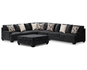 Lavernett 4-Piece Sectional with Ottoman