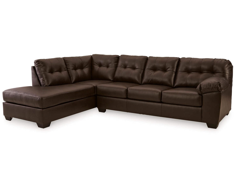Seccional de 2 piezas con chaise longue Donlen