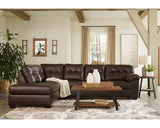 Seccional de 2 piezas con chaise longue Donlen