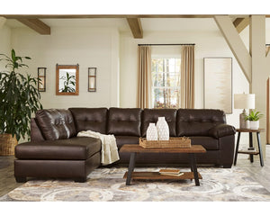 Seccional de 2 piezas con chaise longue Donlen