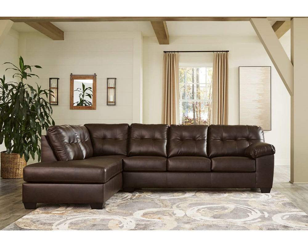 Seccional de 2 piezas con chaise longue Donlen
